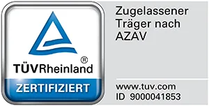 TÜV Rheinland zertifiziert